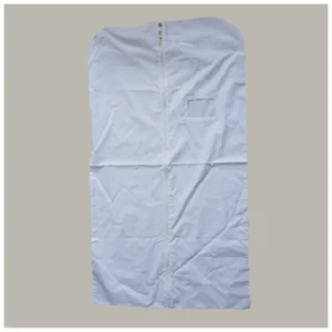 White Cotton Dress Bag for Bridal Gowns | Premium Packaging for Boutiques and Clothing Stores