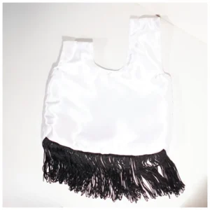White silk bag for gifts and jewelry - elegant premium packaging (10pcs)