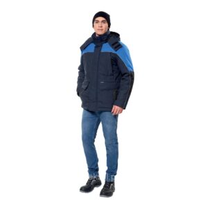 Giacca e pantaloni isolati con imbottitura sintetica per la protezione dal freddo e dal vento.