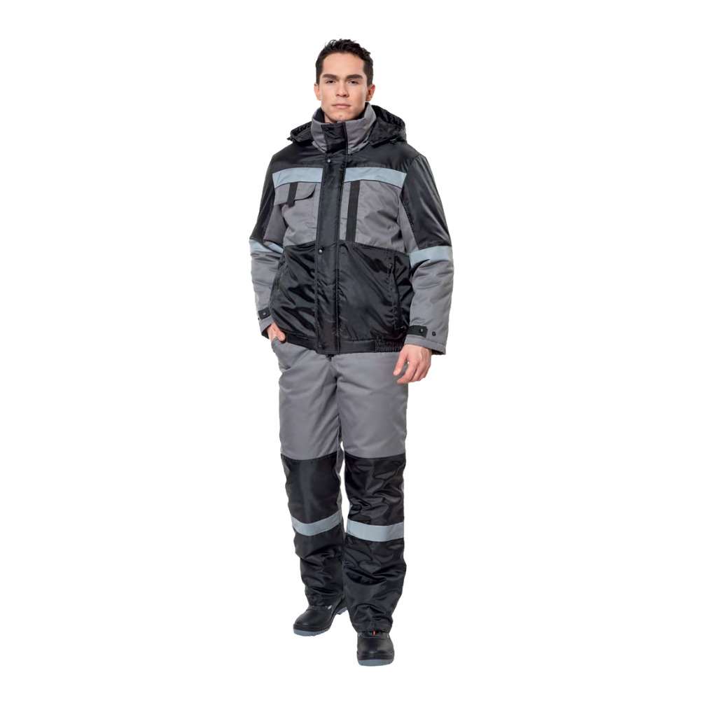 Giacca e pantaloni isolati con imbottitura sintetica per proteggere dal freddo e dal vento.